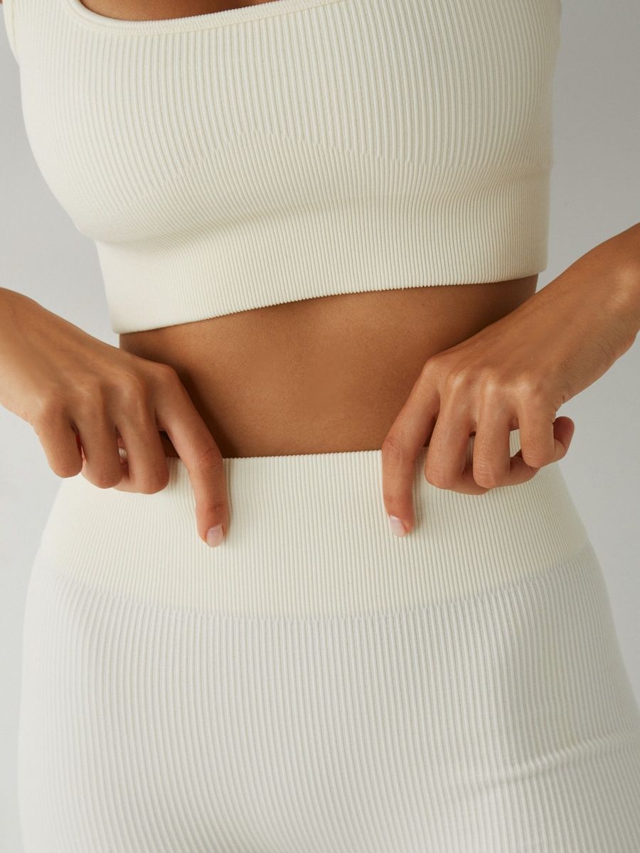 Ensemble Long - FitBasic - Blanc - Vente Finale