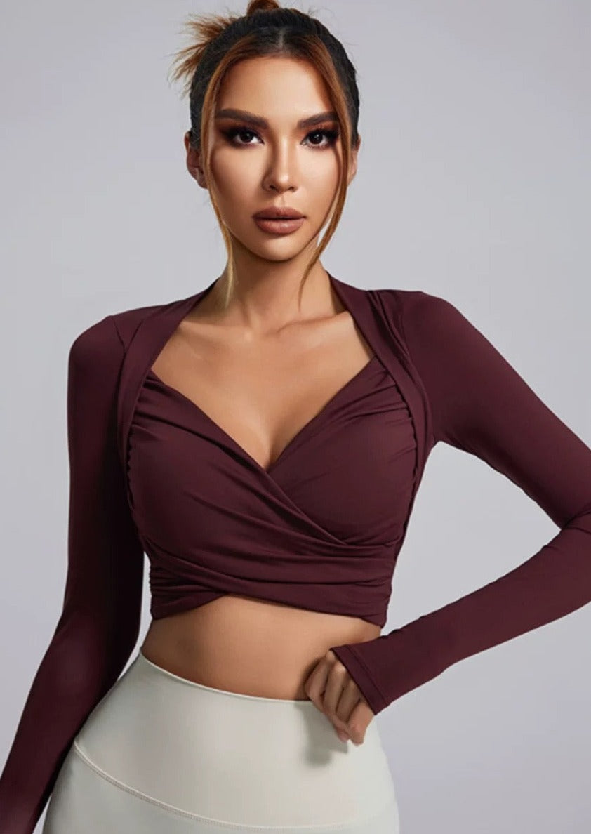 Tee-shirt Manche Longue - Brassière intégrée - Lola