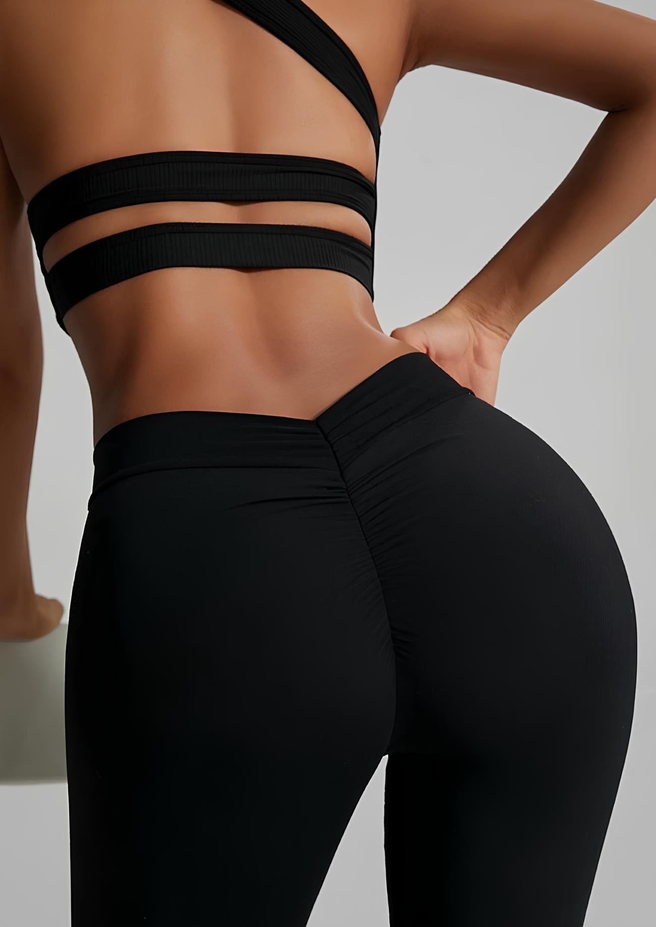 Legging - Frenchy - taille en V